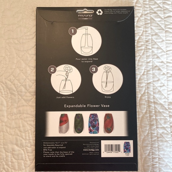 Modgy Holiday Reusable Vases NEW IN BOX one each - Picture 2 of 2